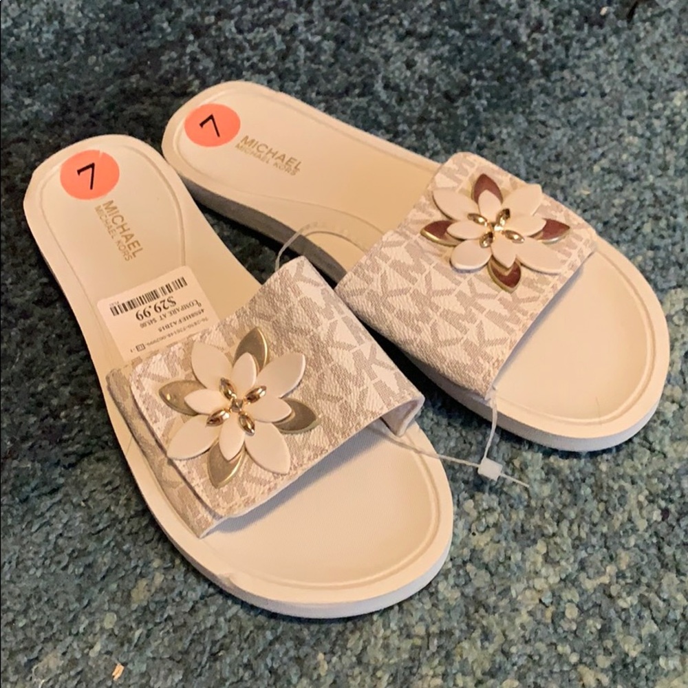 Michael Kors Velcro slides